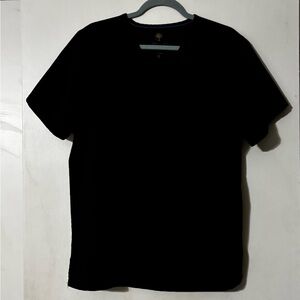 Healing Hands Classic Black Scrub Top For Men Size Medium